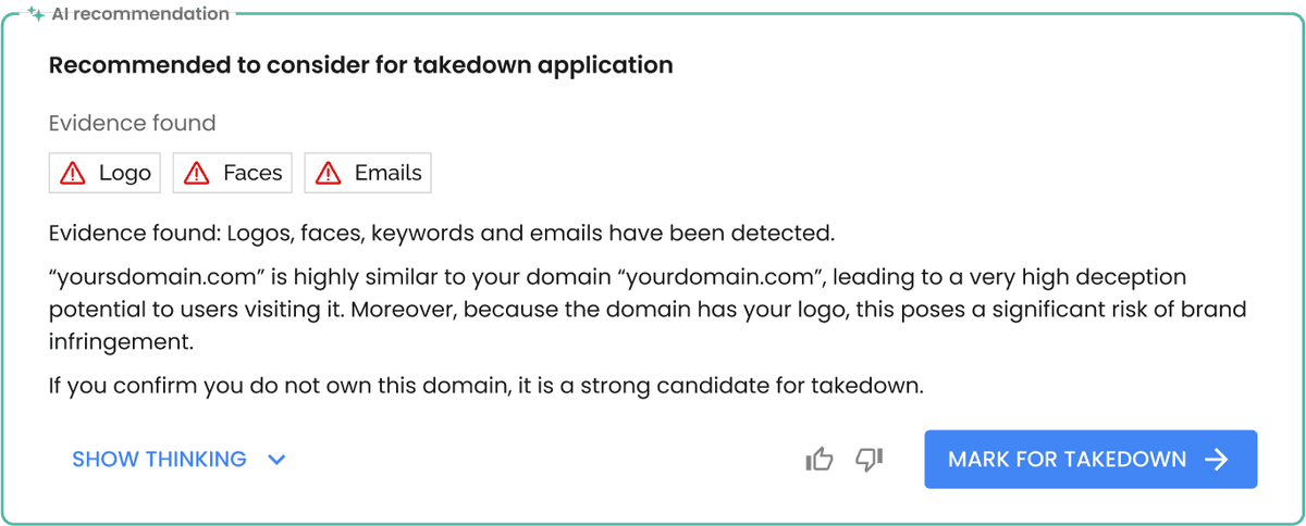 Initial AI Recommendation Card concept