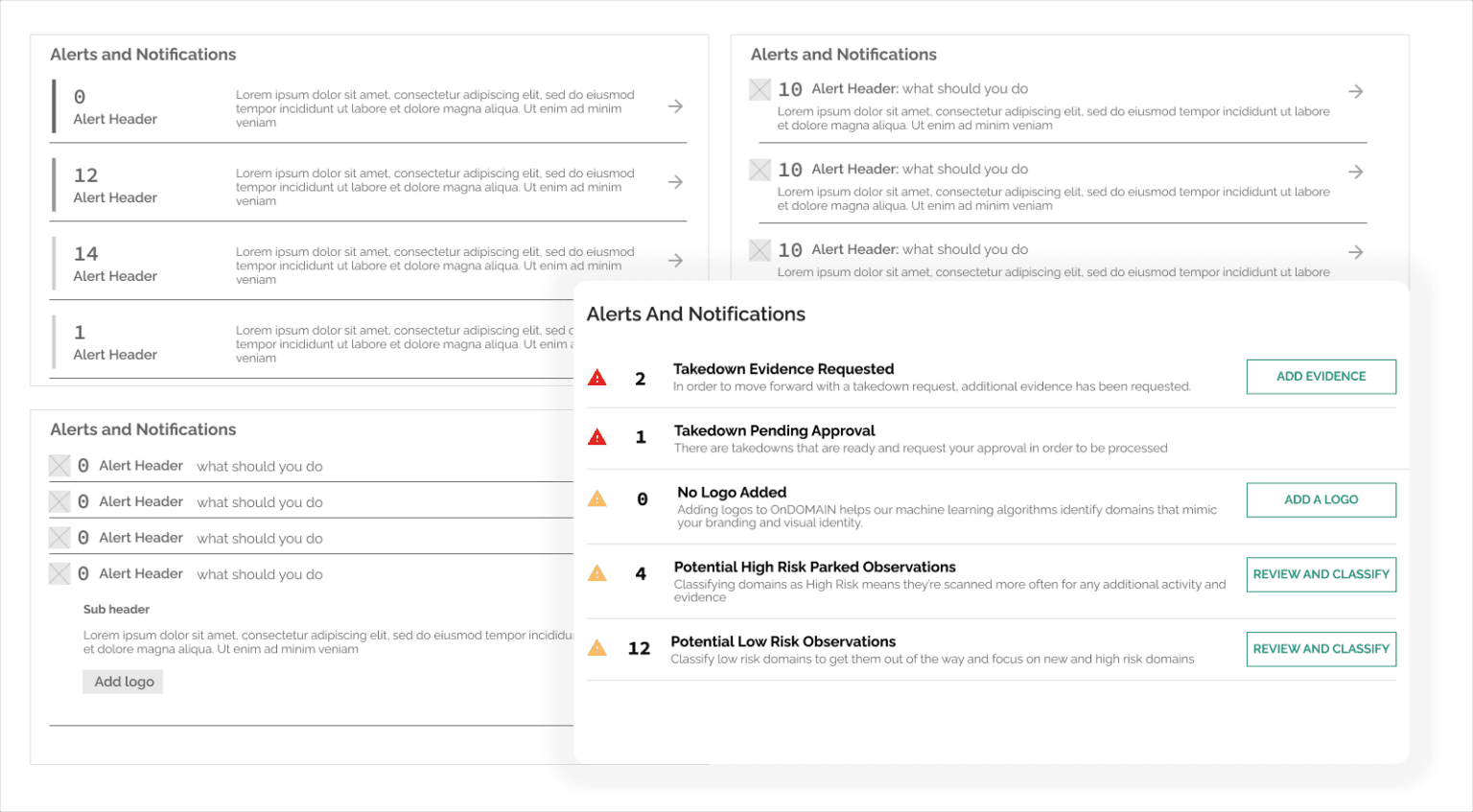 Itterating on the Alerts Card